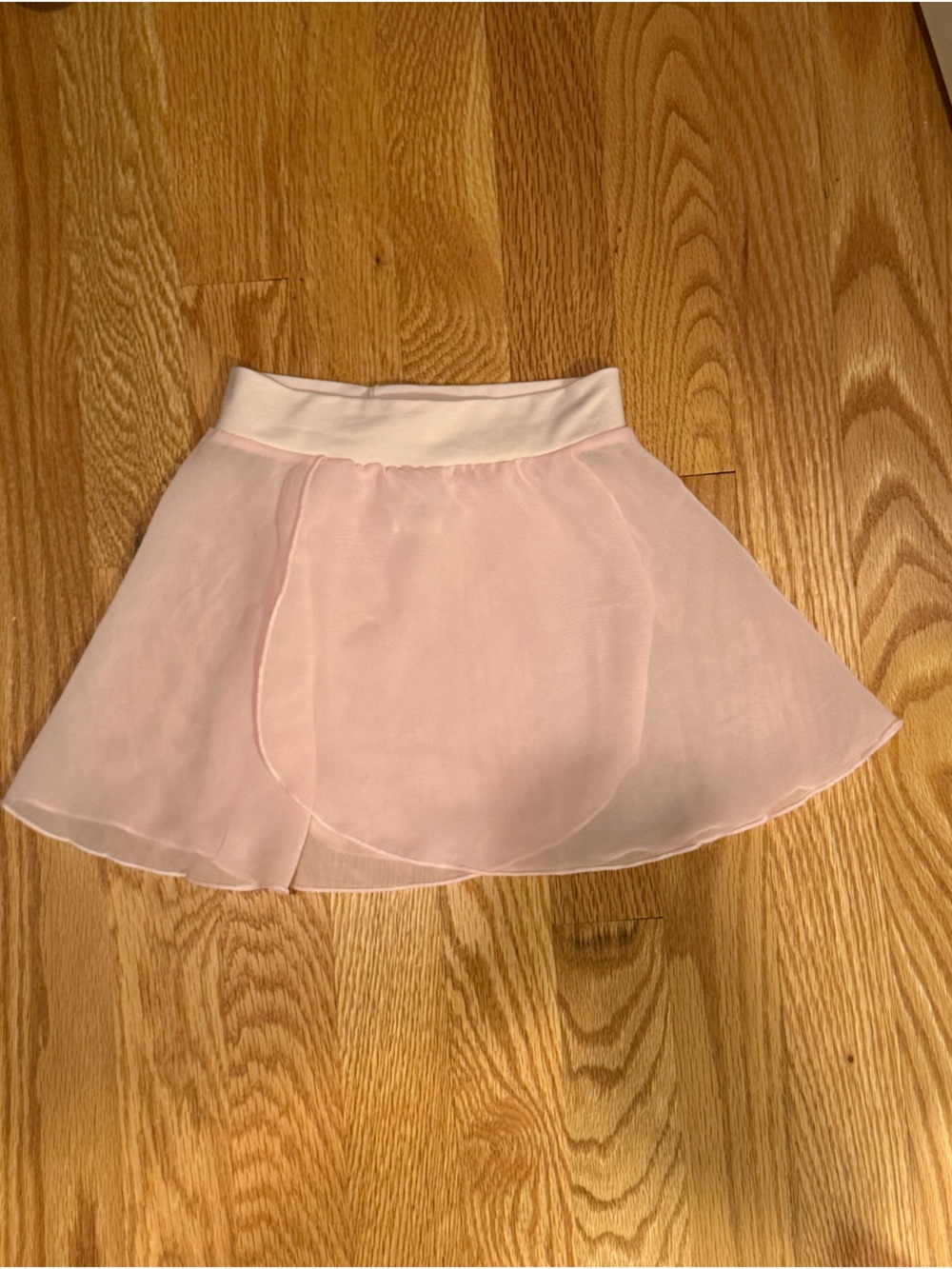 Capezio Girls Light Pink Chiffon Layered Dance Skirt Sz S